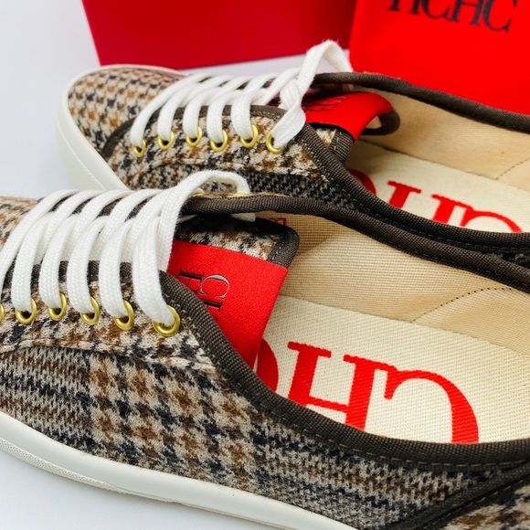 CH Carolina Herrera Canvas Bamba Sneakers Size 7 NWB AUTHENTIC - Picture 6 of 9